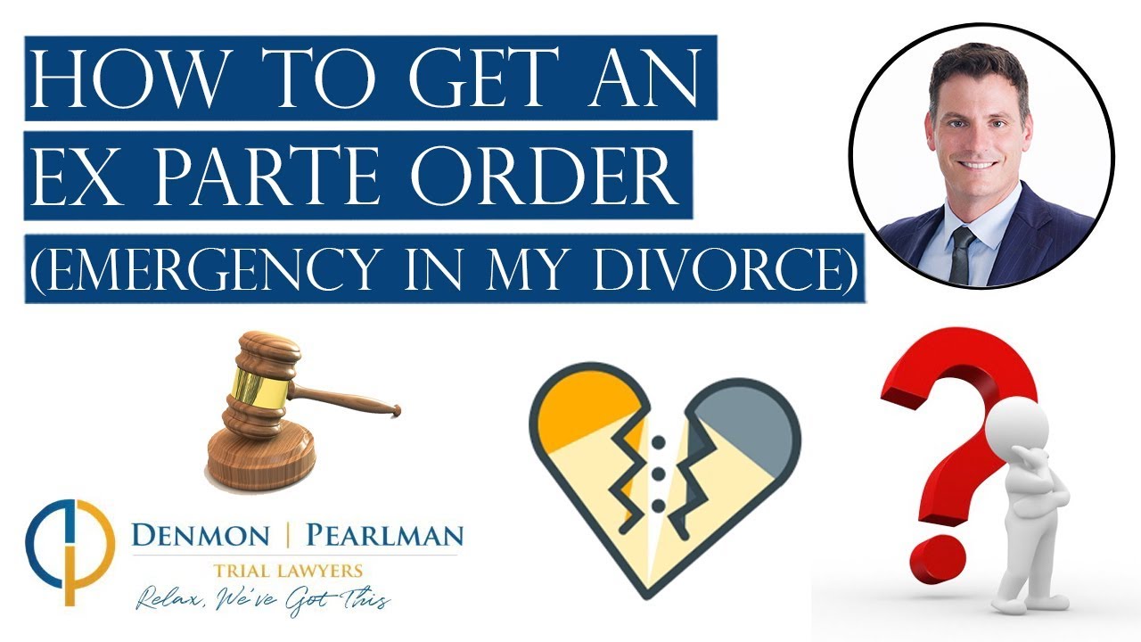 How to Get an Ex Parte Order in Florida (Emergency in my Divorce)