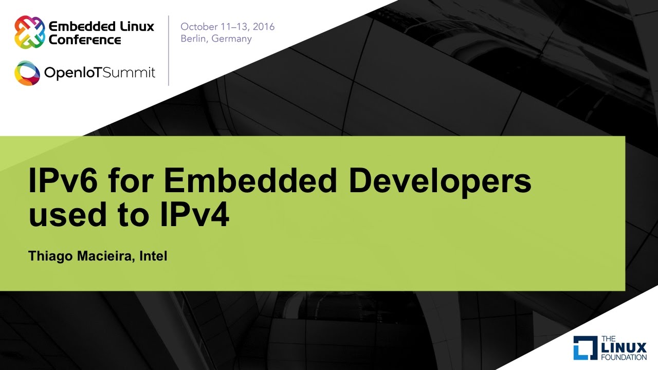 IPv6 для разработчиков встраиваемых систем, привыкших к IPv4