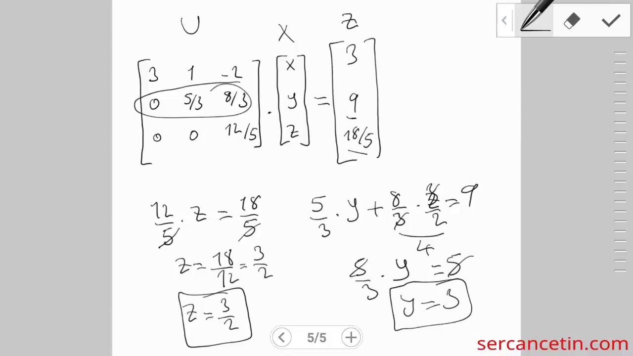Lineer Denklemler A=LU Ayrışımı (LU Decomposition) Ayrıştırma Yöntemi | En İyi Anlatım İle (Ders 13)