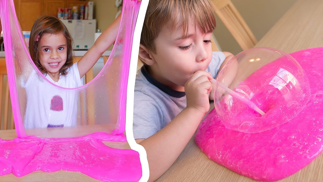 SLIME GIGANTE PARA CRIANÇAS!! Como Fazer Super Bolhas no Slime