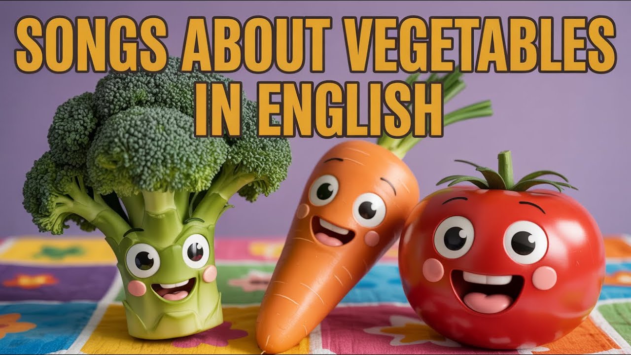 Fun Vegetable Song | Learn English and Healthy Food Names with Kids Nursery Rhymes