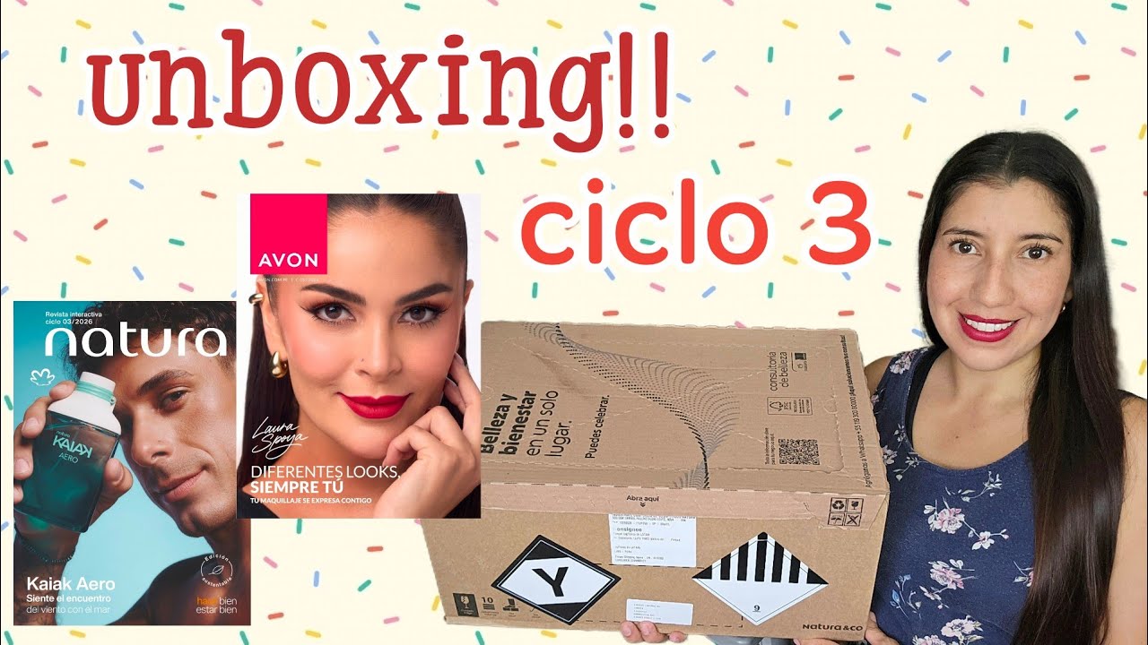 Unboxing ciclo 3 2026!! 📦 🌞Regalos Natura y Avon 💖