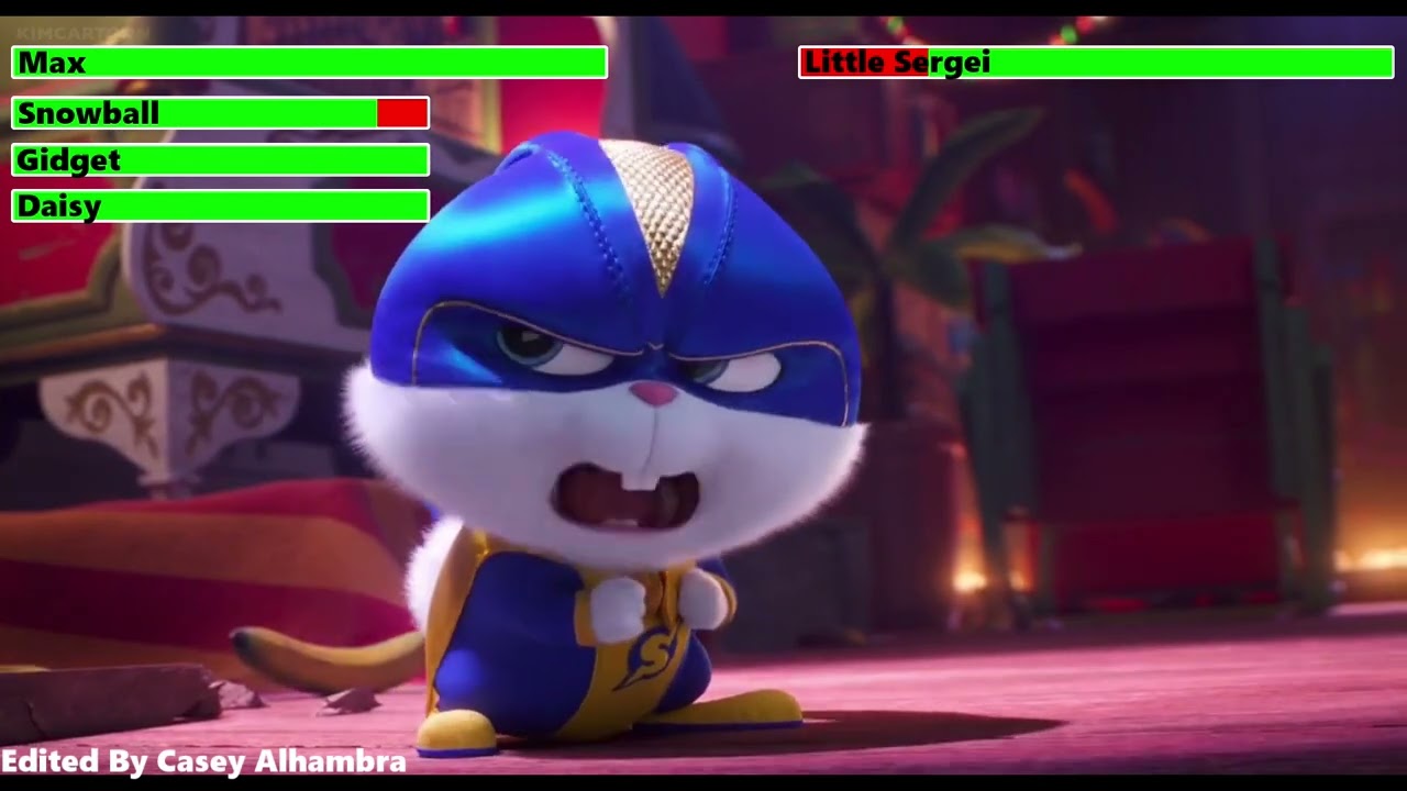 The Secret Life of Pets 2 (2019) Final Battle with healthbars