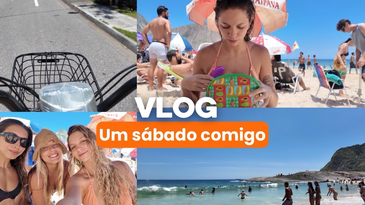 Vlog: um sábado comigo | academia, Praia de Itacoatiara e festinha 