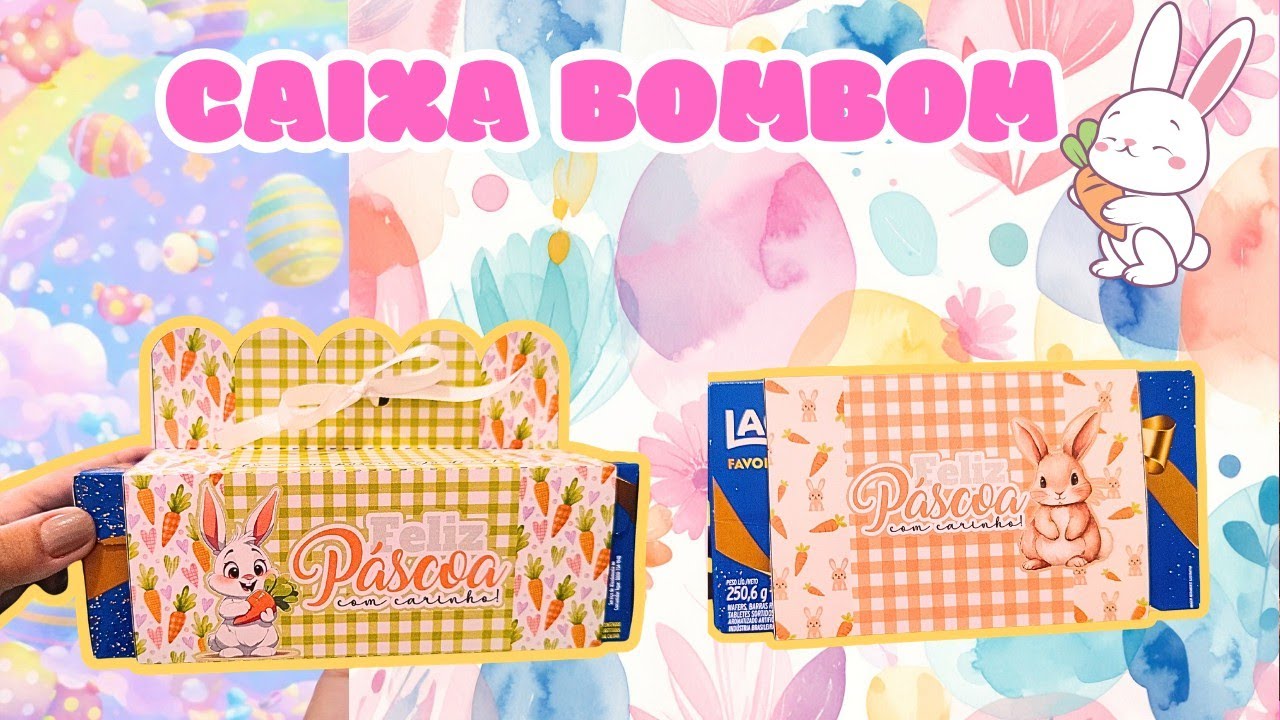 Embalagem pra caixa de Bombom 🍫 Molde Grátis 