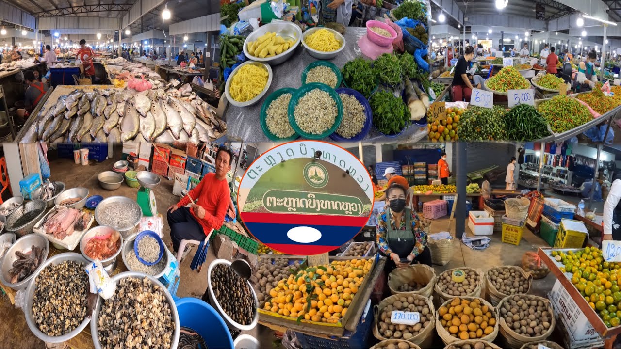 ຕະຫລາດບຶງທາດຫລວງວຽງຈັນ/ตลาดบึงธาตุหลวงเวียงจันทน์/That Luang Lake Market in Vientiane Capital Laos