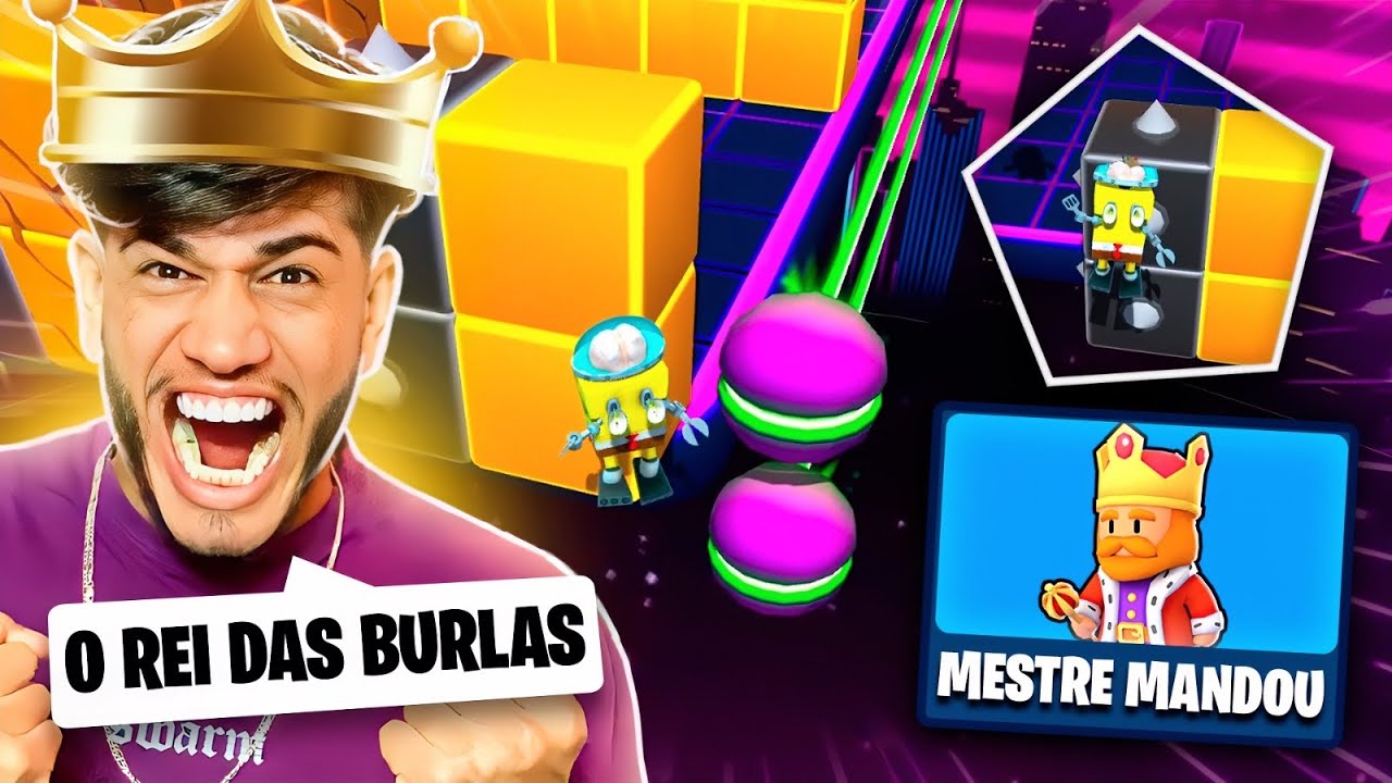 MESTRE MANDOU NO STUMBLE GUYS - ELE FEZ A MELHOR SEQUENCIA DE BURLAS