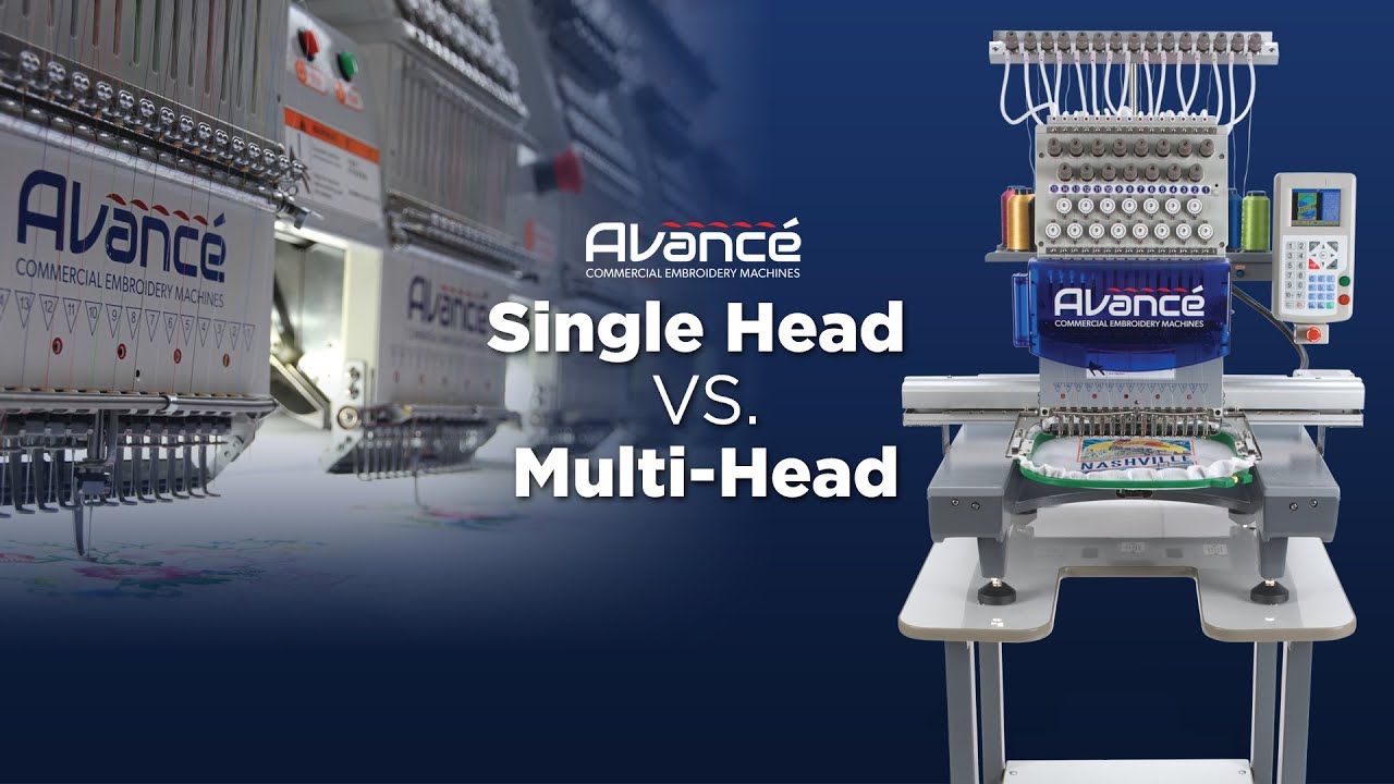 Commercial Embroidery Machine Webinar | 1501C Single Head vs 1506C 6 Head Machines