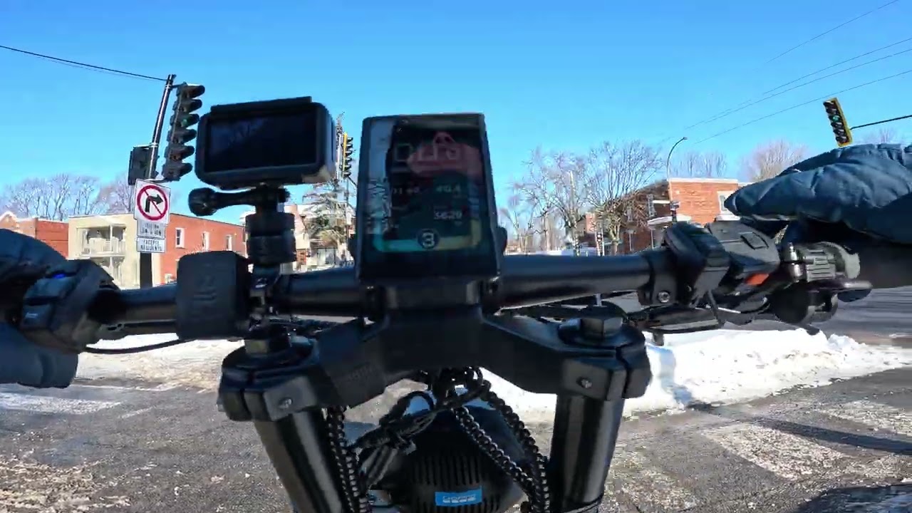 Winter Slow Ride On Prieur Bike Path & Teewing MARS XTR 10000W Electric Scooter  4K
