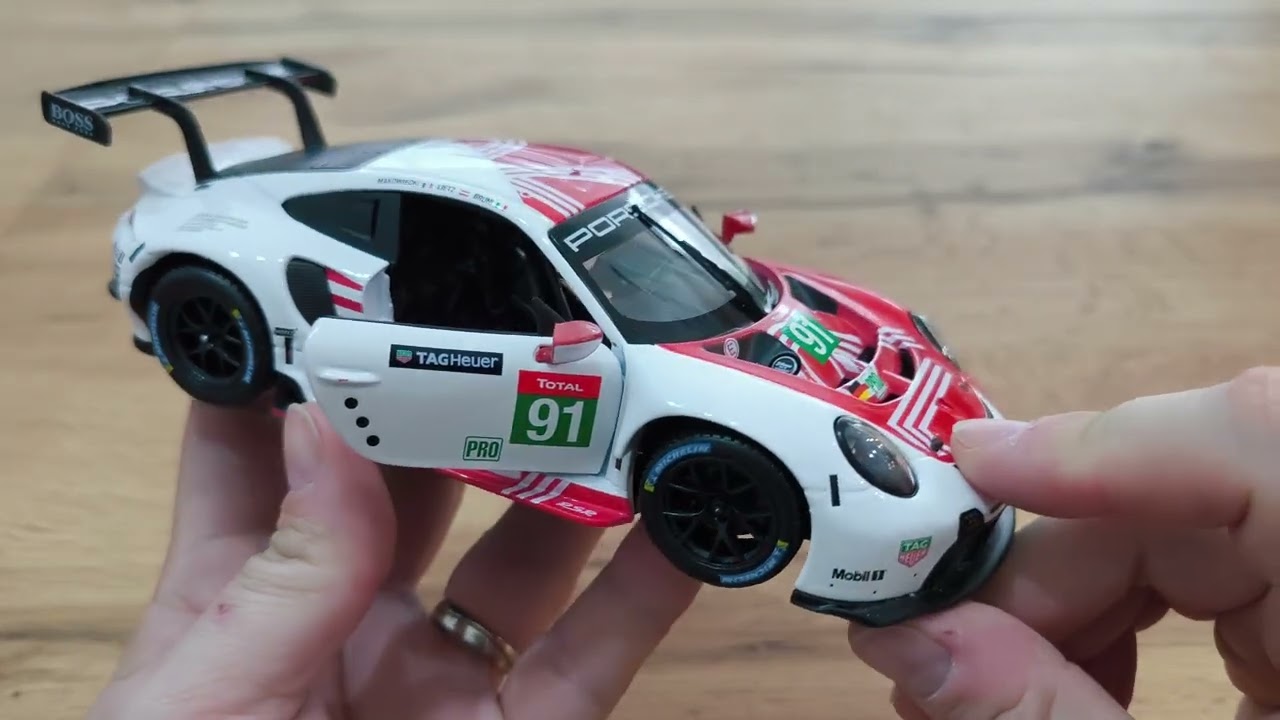 UNBOXING Bburago Porsche 911 RSR-19, No.91, Porsche GT team, 24h Le Mans 2020, 
