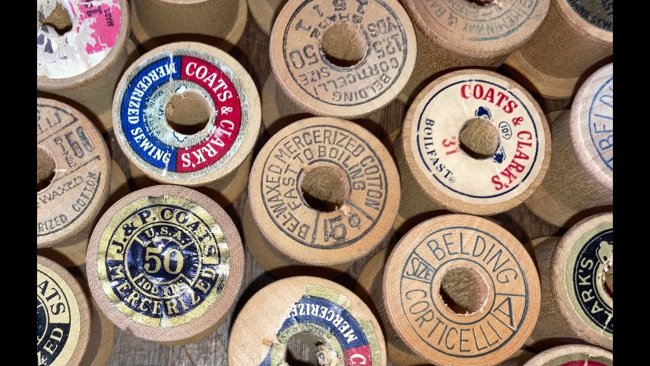 Vintage Wooden Thread Spools Back in Service