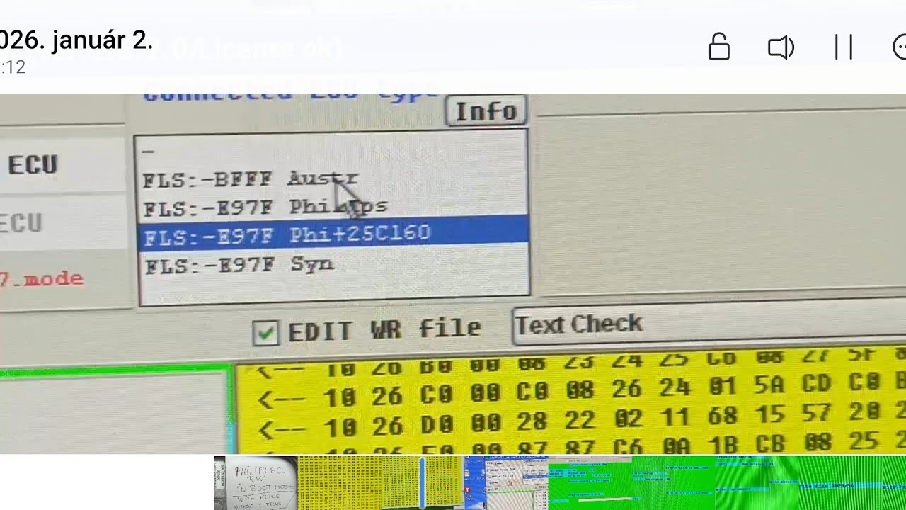 Philips/Synerject ECU R/W in boot mode / full write time=83sec
