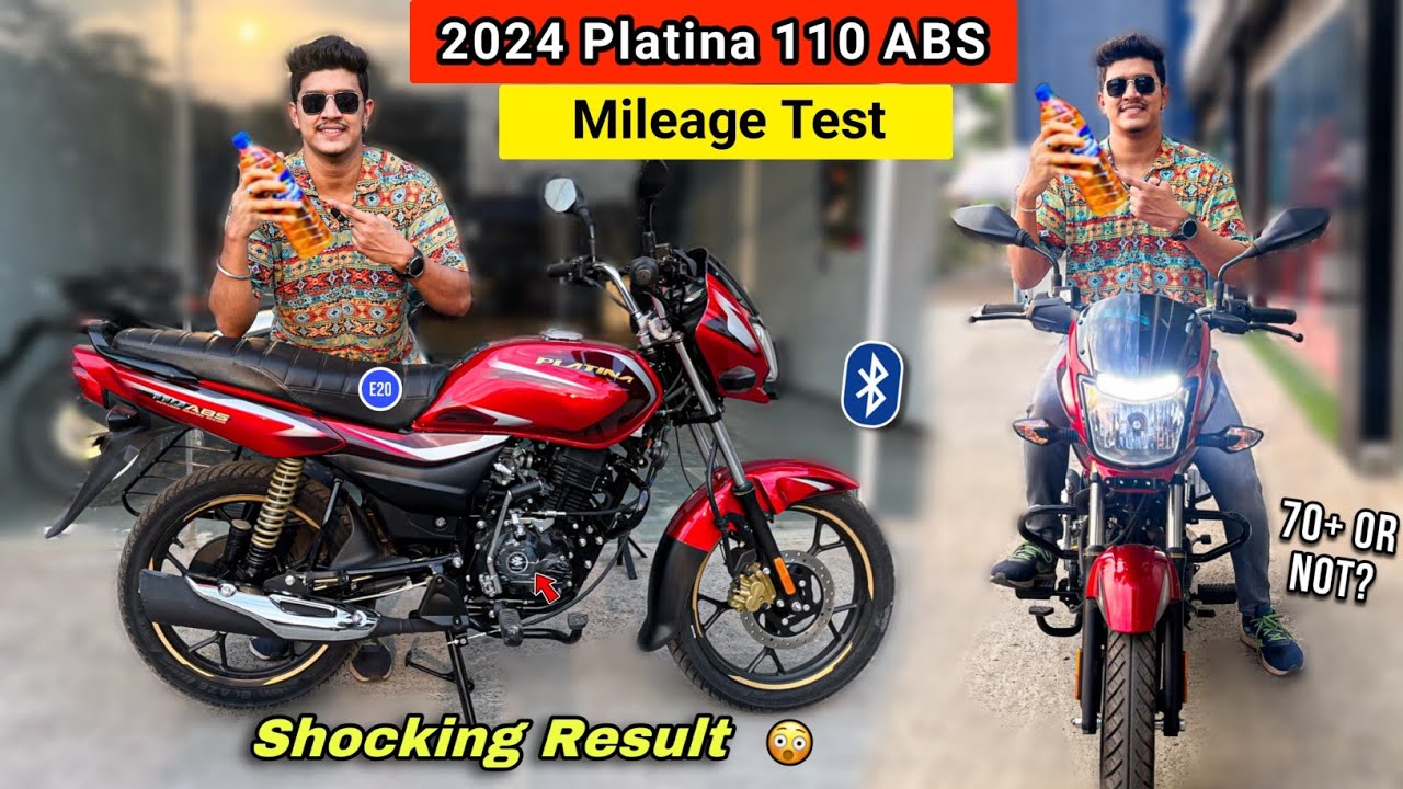 2024 Bajaj Platina 110 ABS Mileage Test - Shocking Result 😱| Platina Mileage In City | Platina110abs