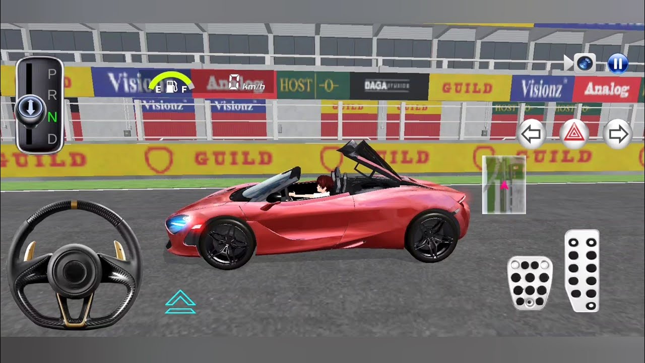 3D Driving Class Red Supercar Test Drive on Racing Track | Realistic Gameplay | STRiET DRiVE 3Dx