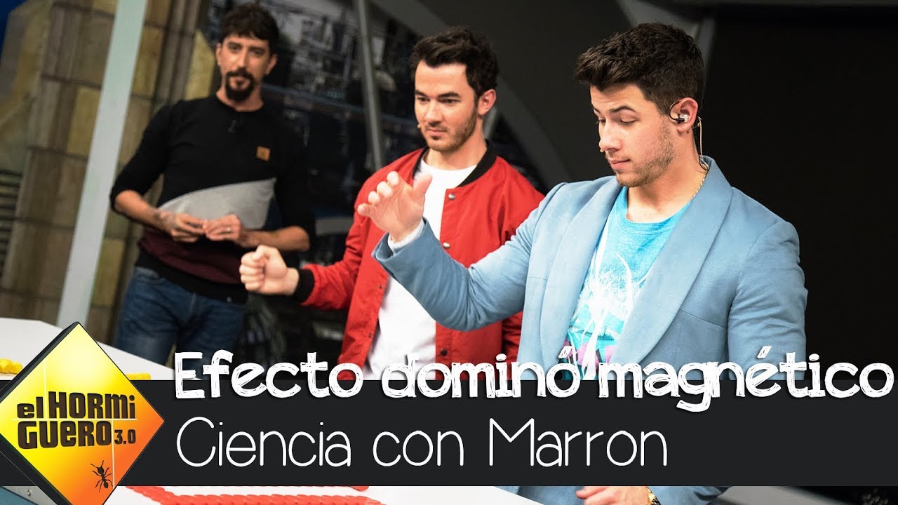 El efecto dominó magnético de Marron impresiona a los Jonas Brothers - El Hormiguero 3.0