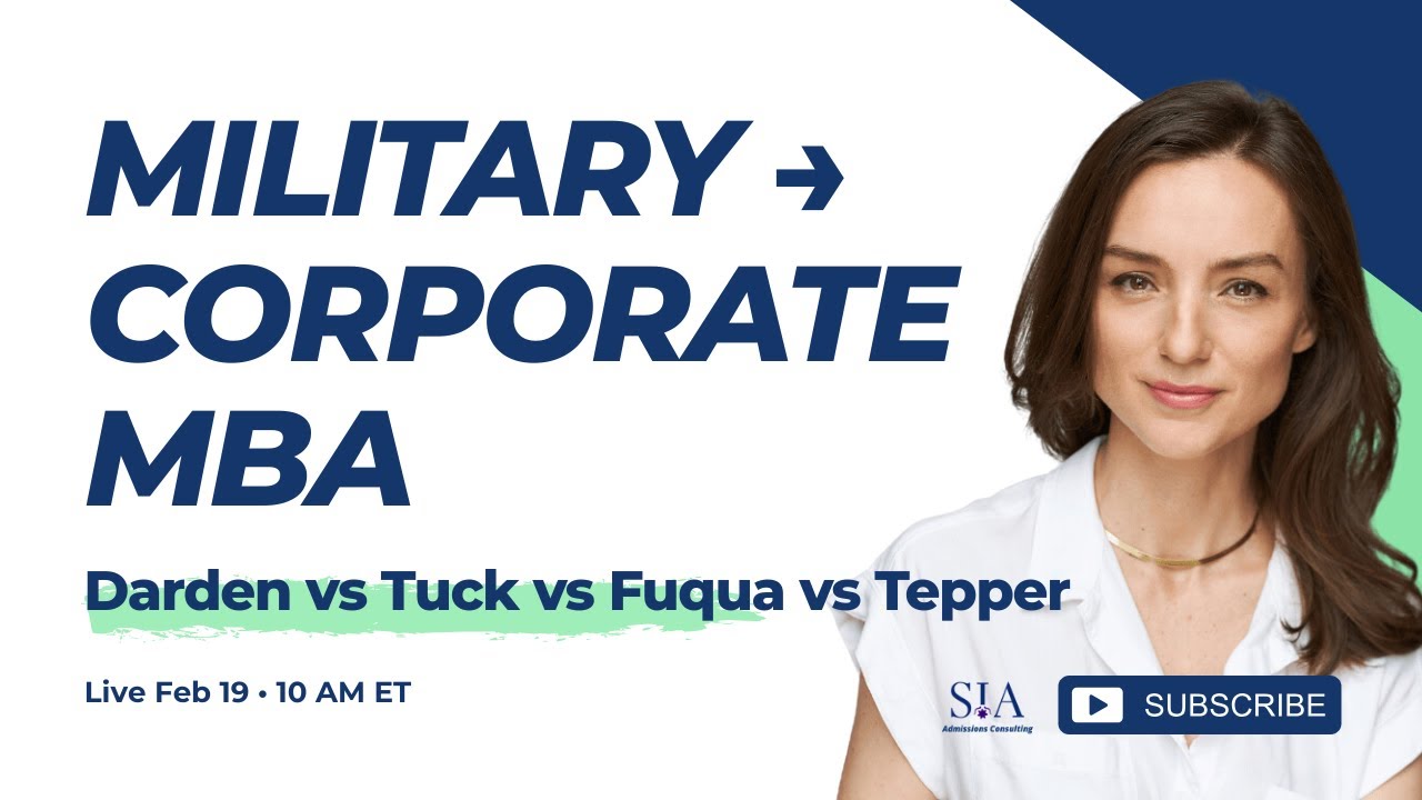 Military to Corporate MBA: How Darden, Tuck, Fuqua & Tepper Position You