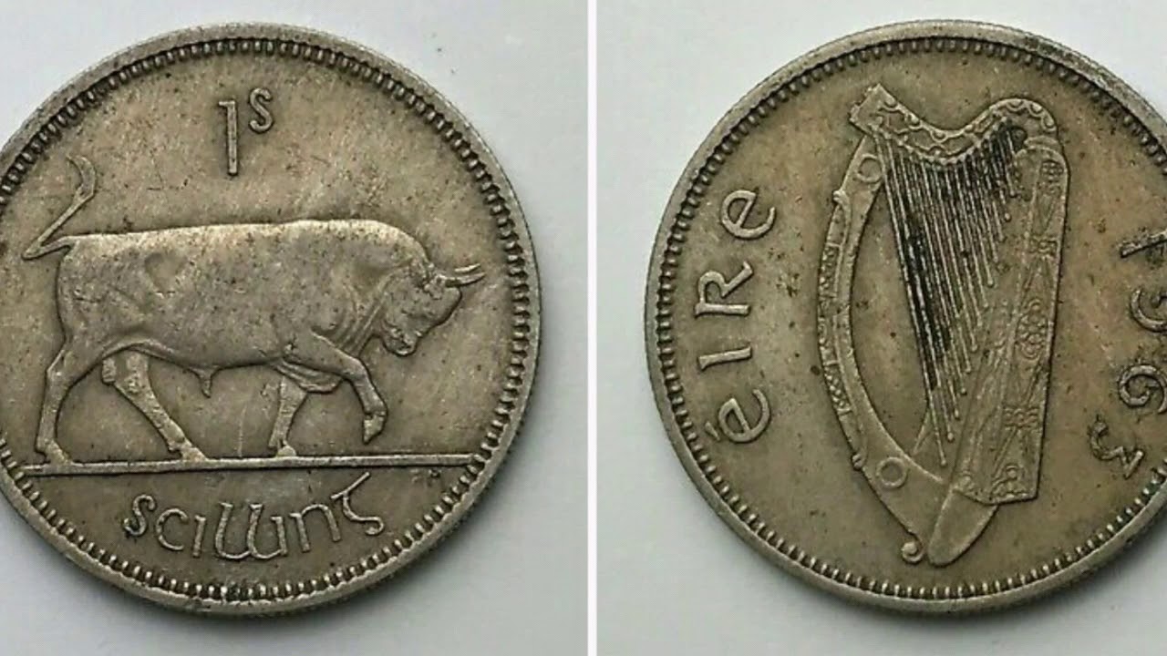 IRELAND EIRE 1963 One Shilling Coin WORTH?