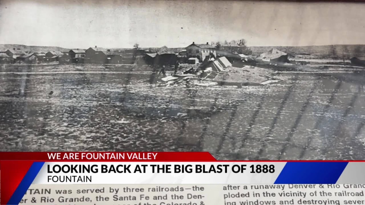 History of the Fountain train depot explosion of 1888