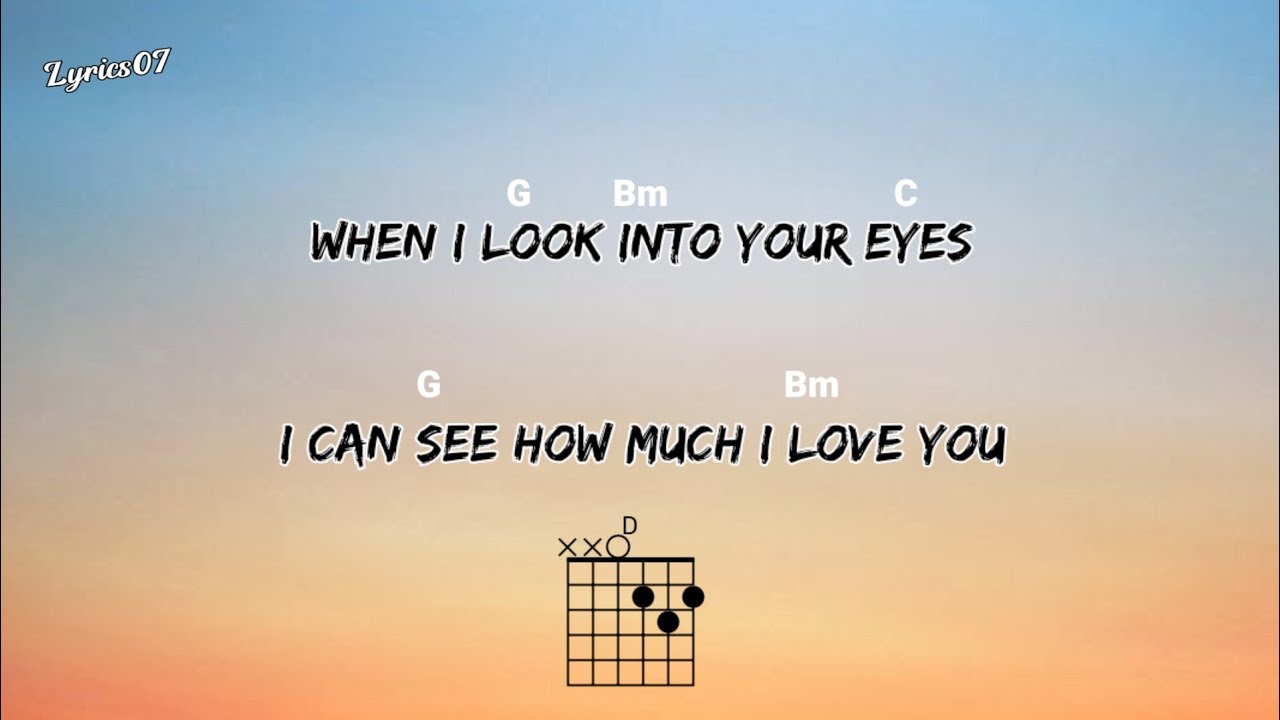 When i look into your eyes Guitar Chord by Firehouse #guitarlesson #easychords