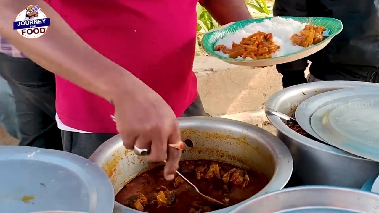 Cheapest RoadSide Unlimited Meals | Indian Street Food | #Journey for food  #Vegmeals #NonVegMeals