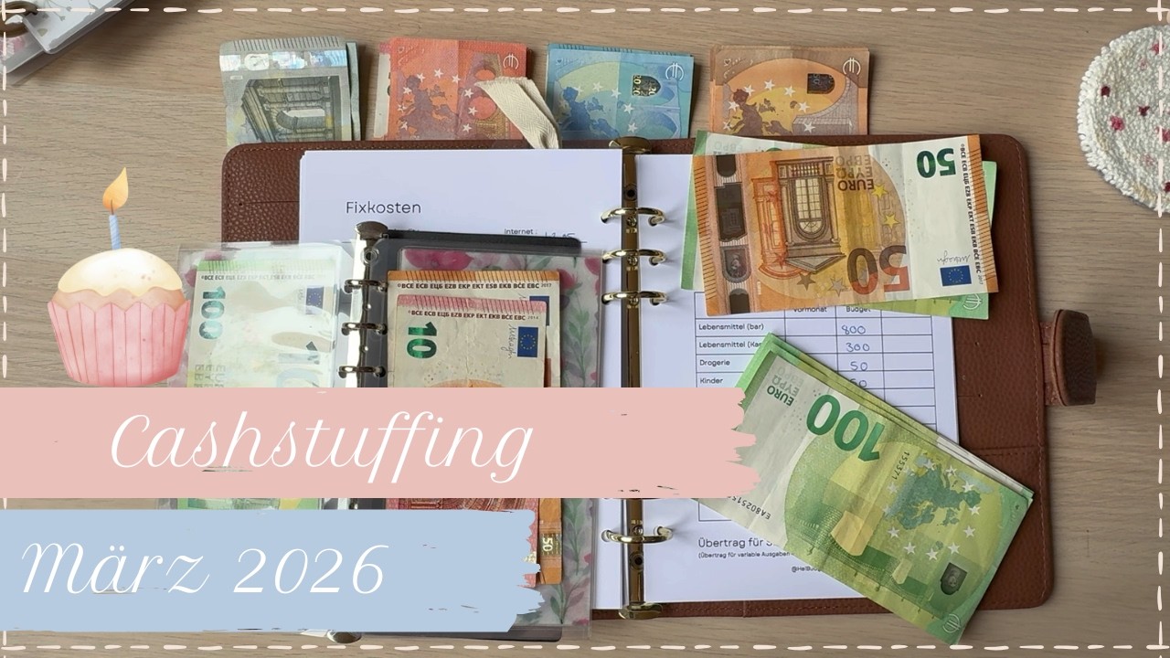 Cashstuffing März 26 - unser Familienbudget für 5 Personen
