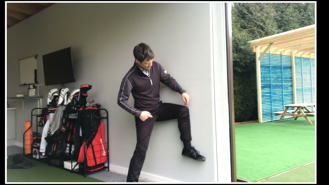 The trail foot and lead hip in the downswing
