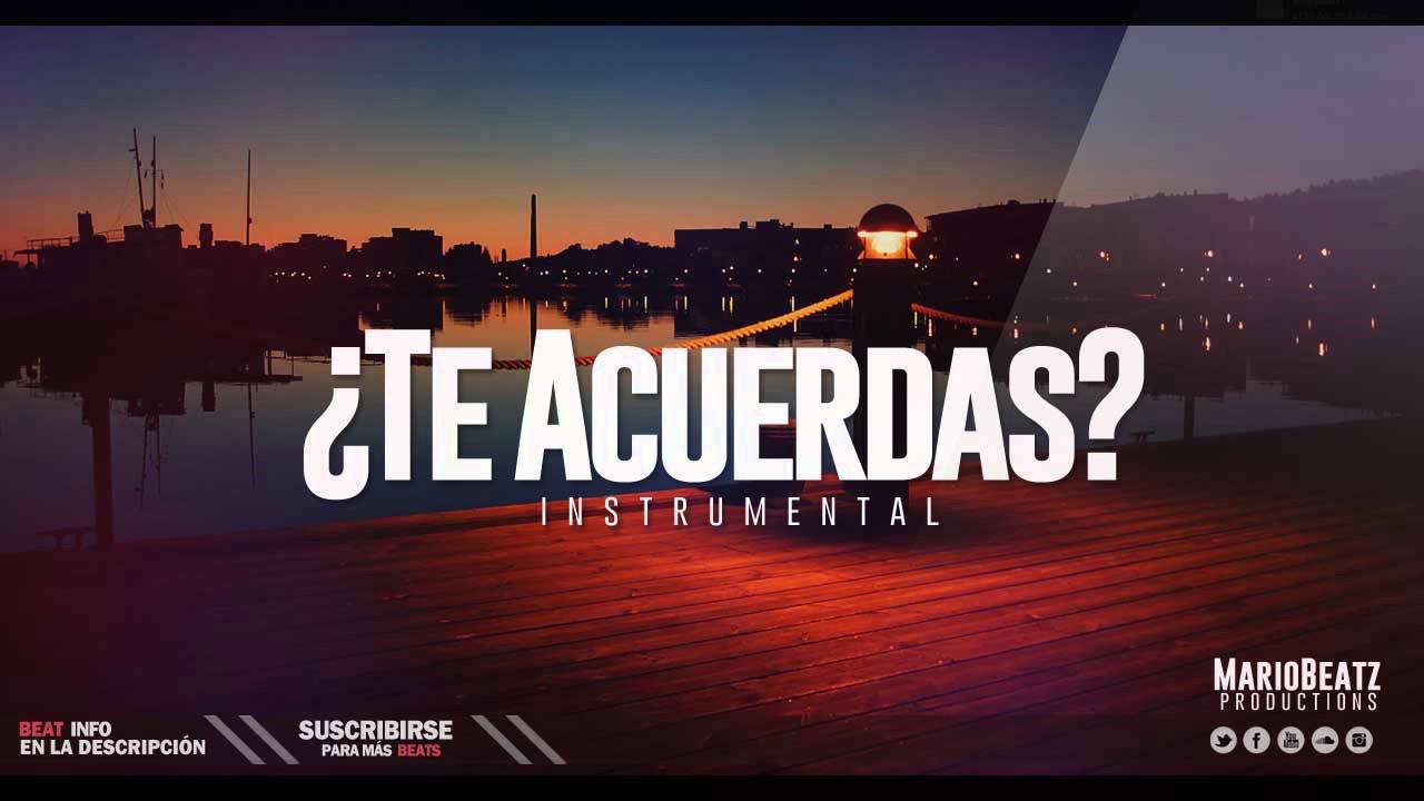 'Te Acuerdas' Emotional Rap x Sad Beat Instrumental 2016 (Prod by: MarioBeatz)