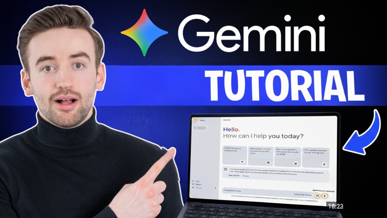 Google Gemini 2026 Tutorial: Lerne Gemini in 20 Minuten (deutsch)