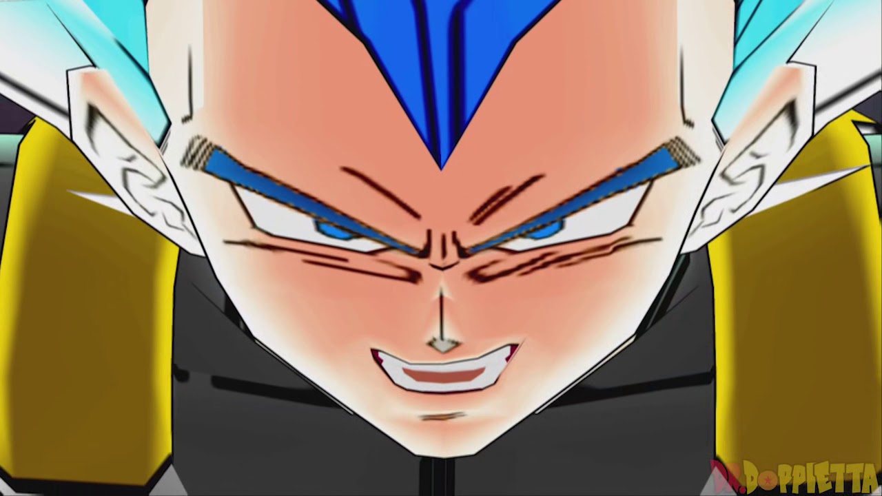 DBS mod - SSj2 Blue Trunks sparring with SSj Blue Majin Vegeta