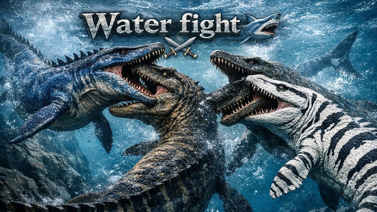 Muita briga aquática, Dinossauro Life(Parte 6), Mosasauro🦈.
