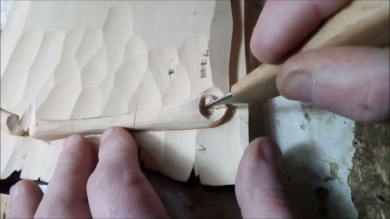 Мастер класс резьбы - СВИТОК, вырезаем вместе \ Резьба по дереву - Wood carving.