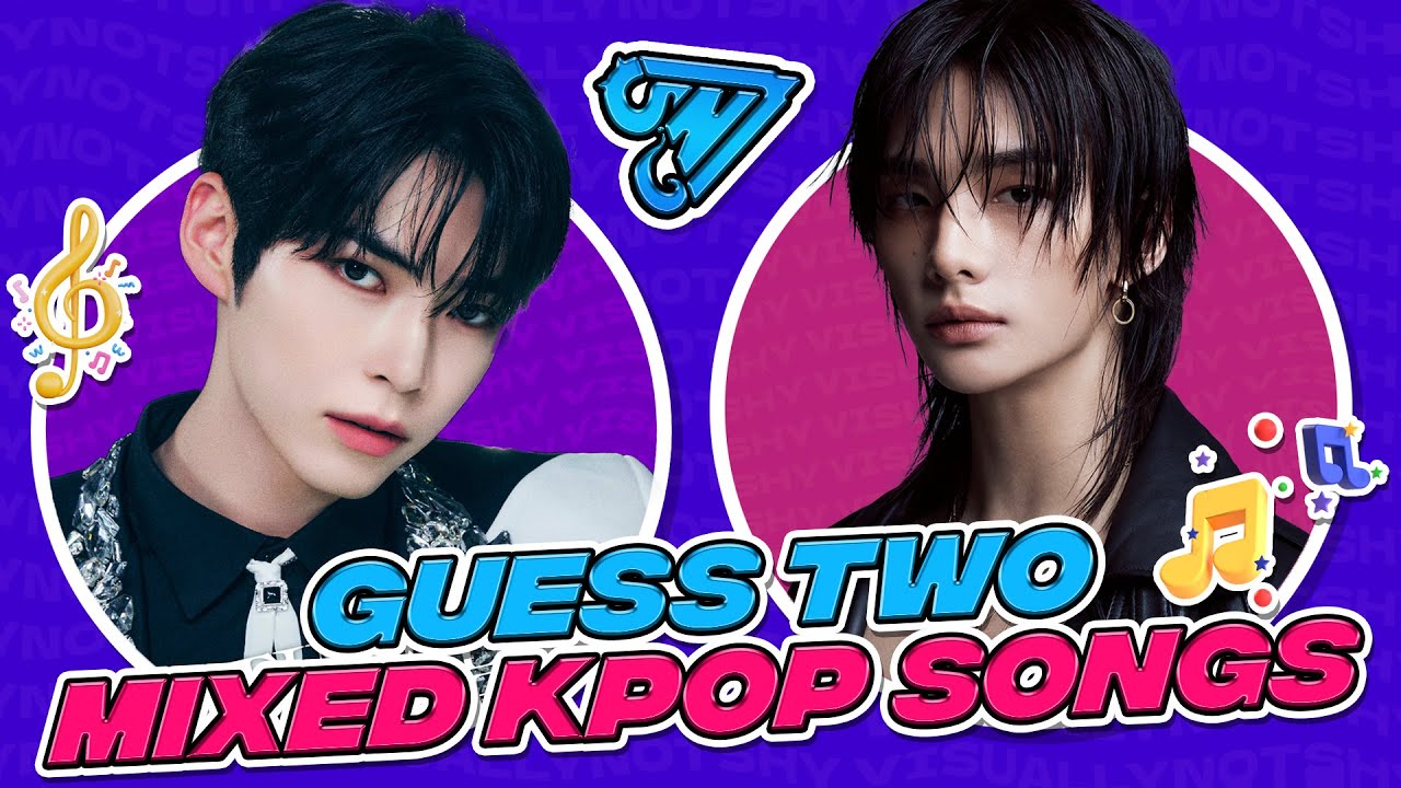 Guess The Two Mixed Kpop Songs 🎧🎶 | KPOP GAME 2024 | Visually Not Shy