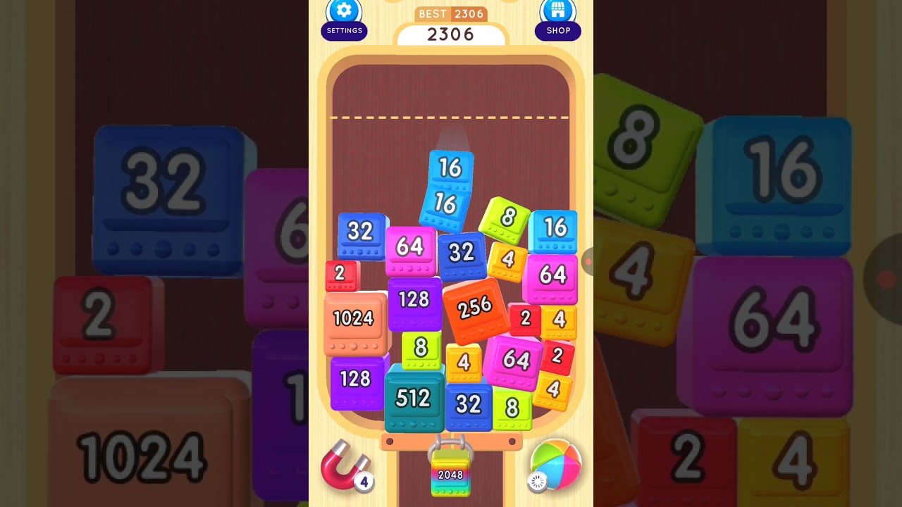 Reached 2048 on 2048 BALLS 3D! #shorts