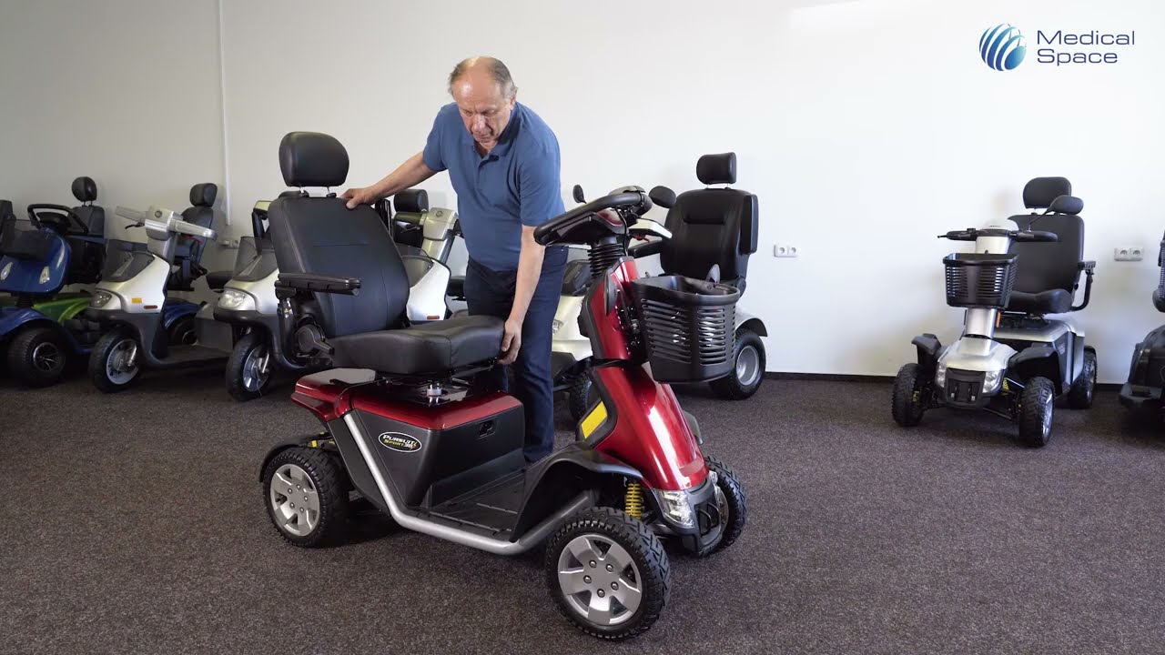 Čtyřkolový elektrický skútr Pride Royal 20 a Pursuit - vhodný také jako vozík pro seniory