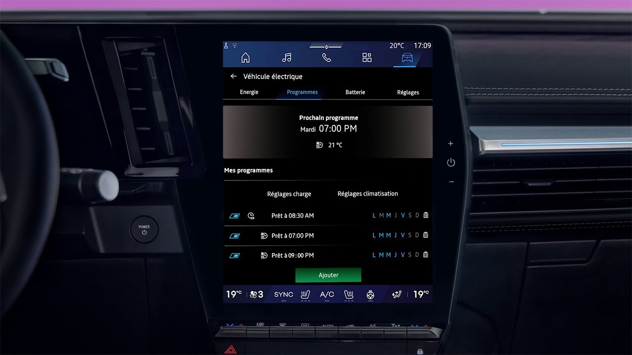la programmation de charge et de confort avec votre véhicule électrique