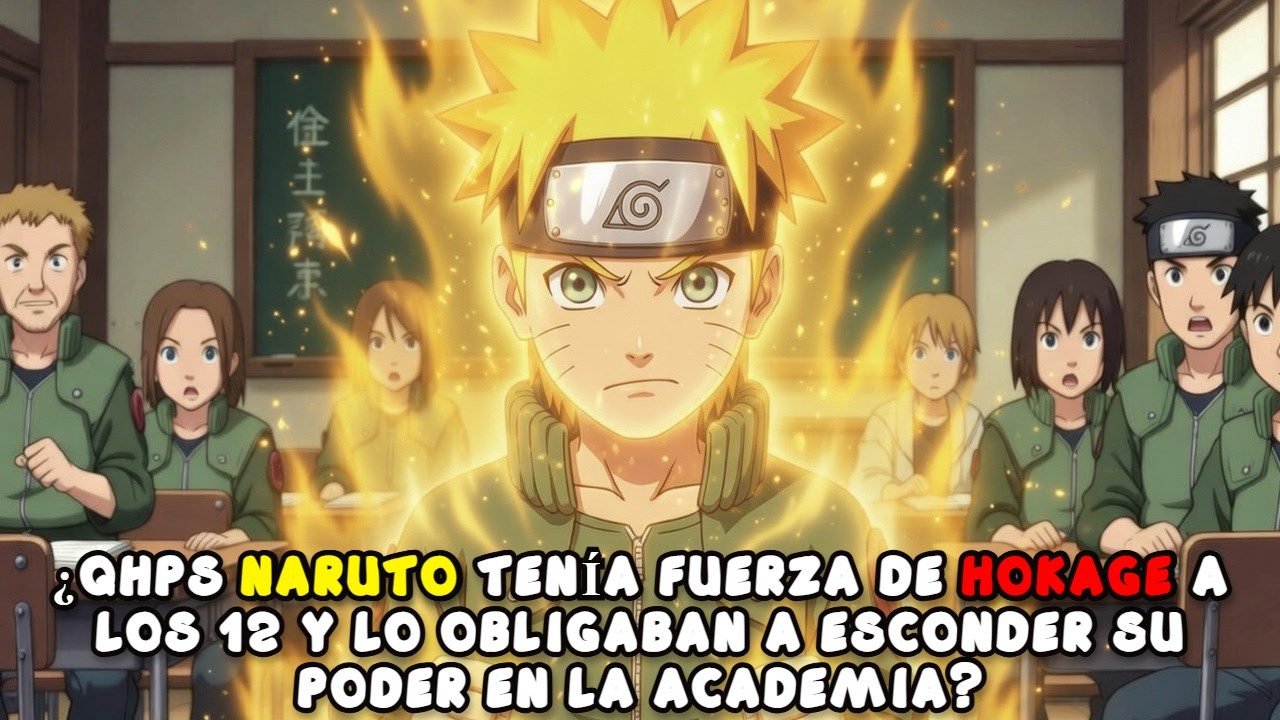 ¿QHPS Naruto Tenía Fuerza de Hokage a los 12 y lo Obligaban a Esconder su Poder en la Academia?