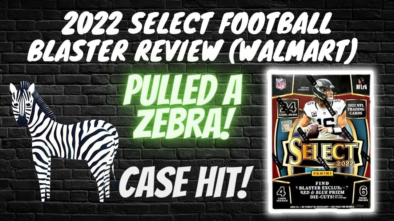 🚨PULLED MY 1st EVER ZEBRA!🚨CASE HIT! 2022 SELECT FOOTBALL BLASTER REVIEW! 🦓 🔥