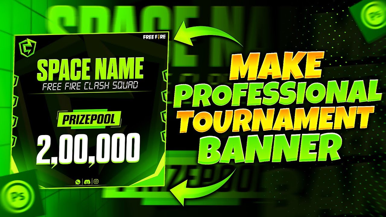 How To Make Tournament Banner In Android | Make Professional Tournament Banner Free Fire , BGMI 💥