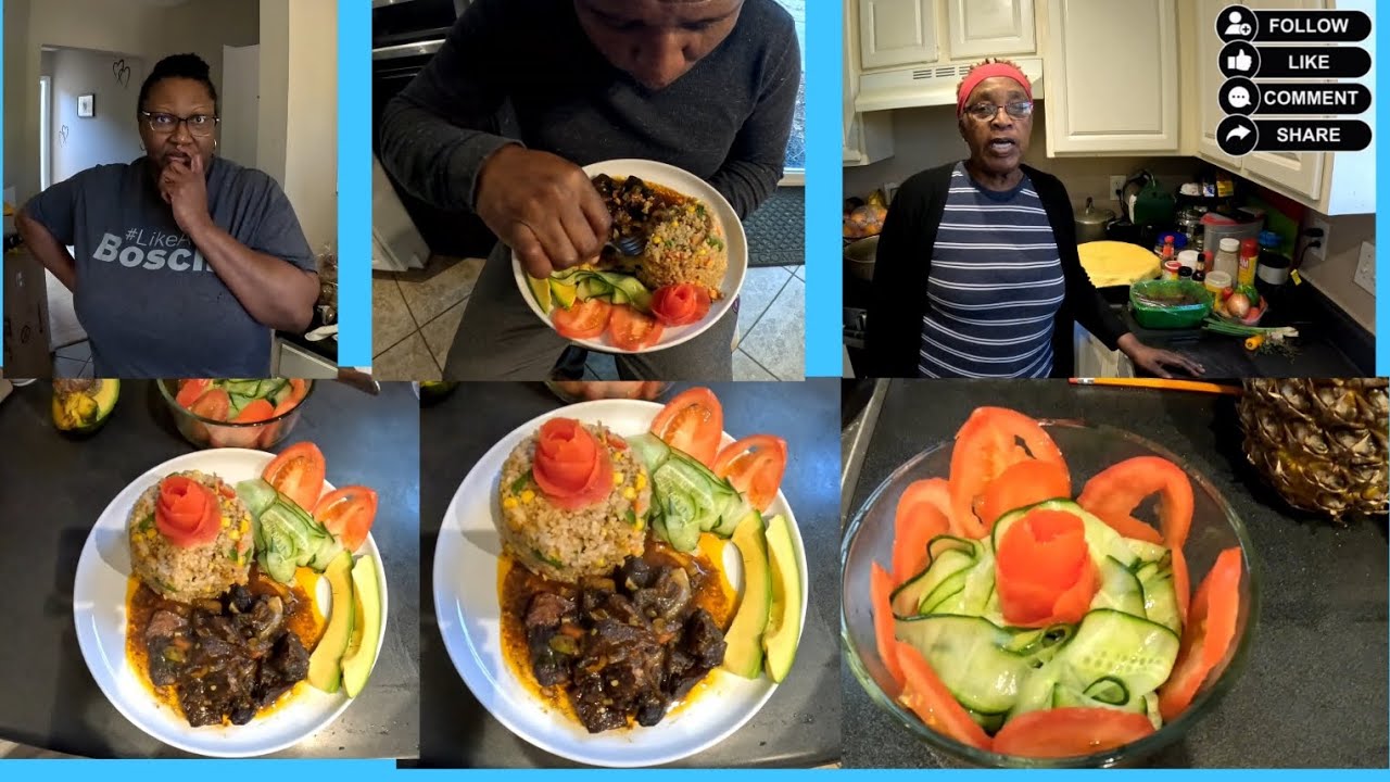 Coconut Fried Rice with Stew Pork!! 