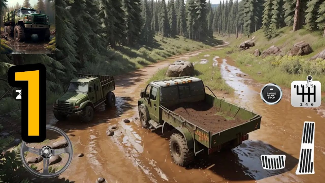 Mud Truck Offroad Runner Game - Mud Truck Simulator - Offroad Truck Simulator - Android & ios Games