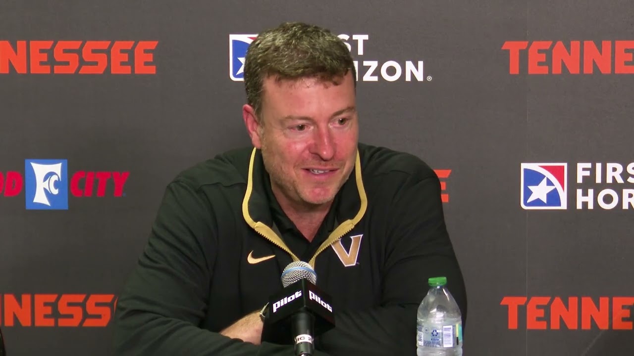 Vandy MBB - Tennessee Postgame | Mark Byington, Tyler Tanner and AK Okereke