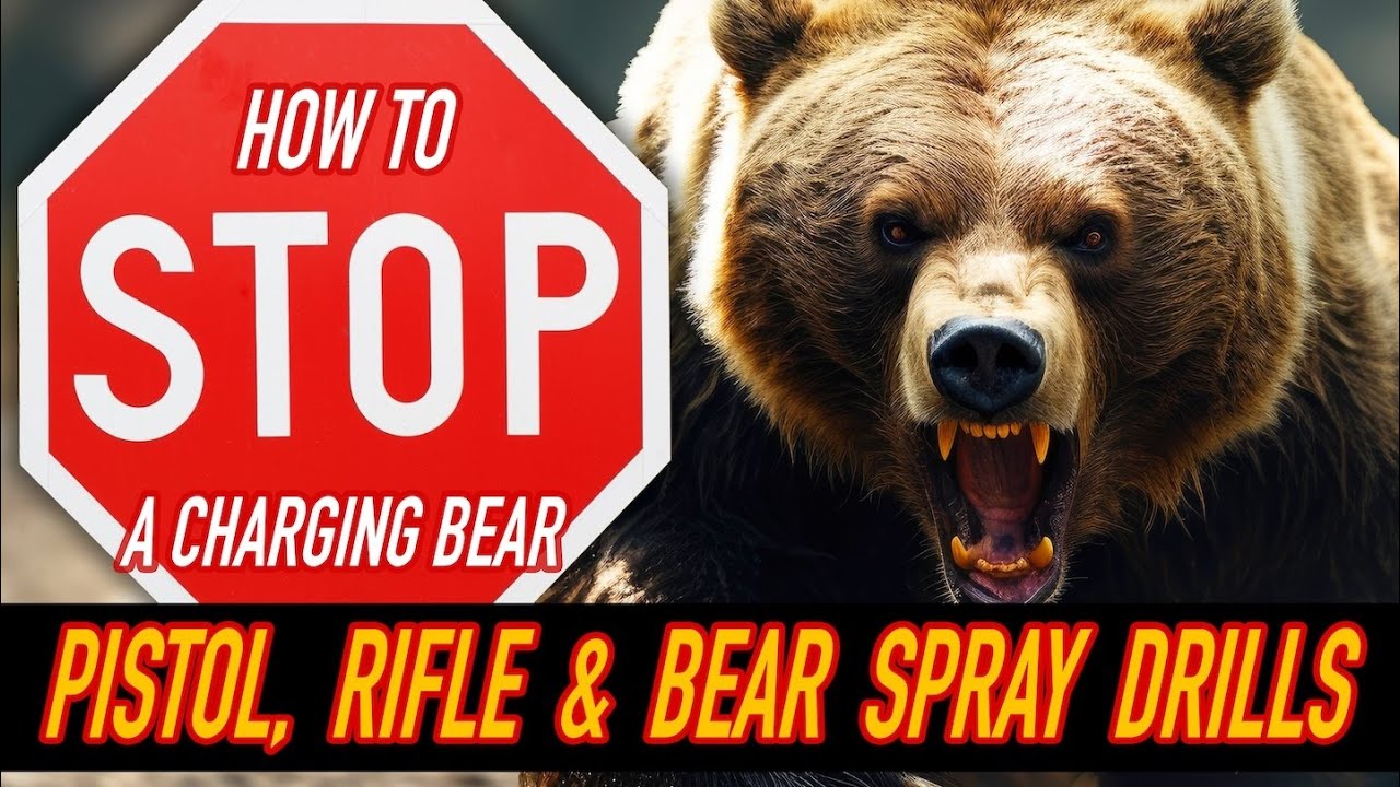 Pistol, rifle and bear spray drills | Grizzly attack survivor rates internet’s bear attack drills