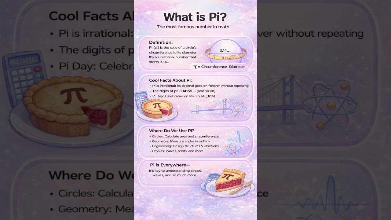 What Is Pi? The Most Famous Number in Math 🔵| 