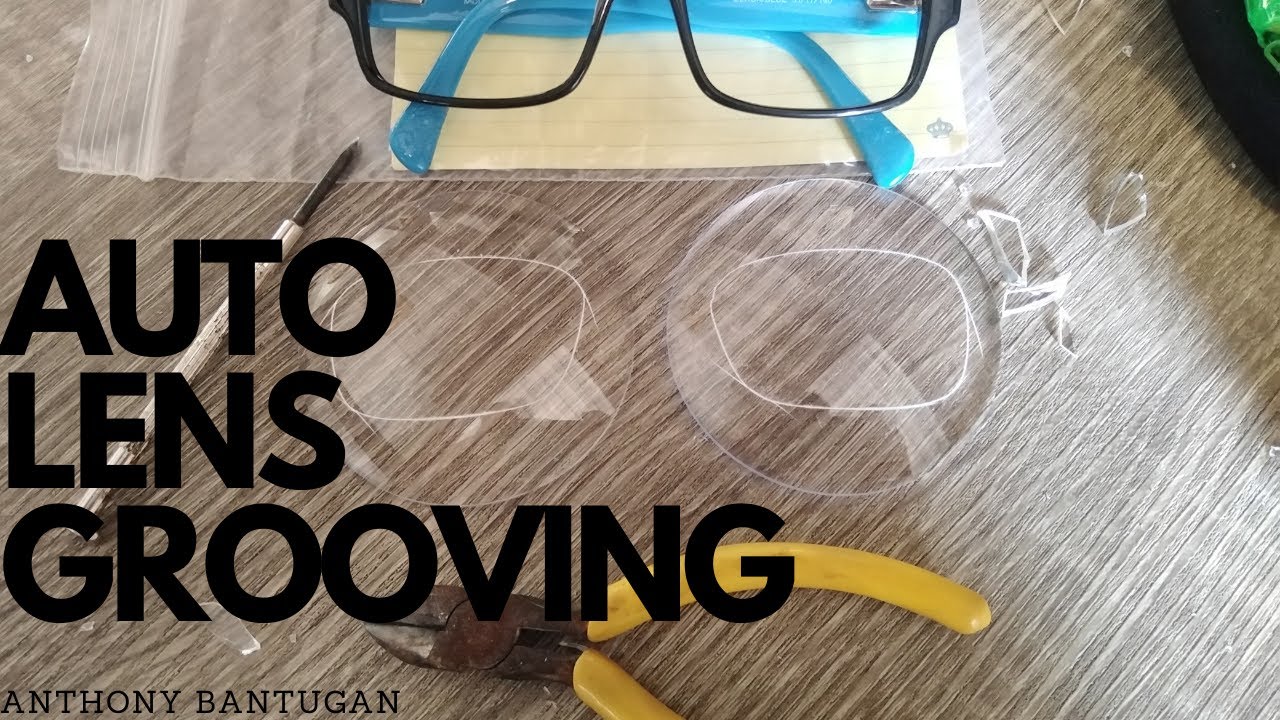 HOW TO MAKE EYEGLASSES (AUTO LENS GROOVING) #ASMR #OPTICIAN #EYEGLASSES