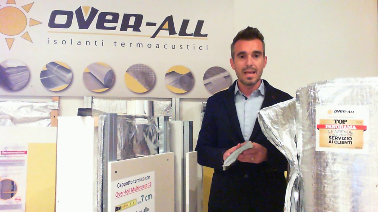 Isolamento controparete con isolante termoriflettente Over-foil Multistrato 19