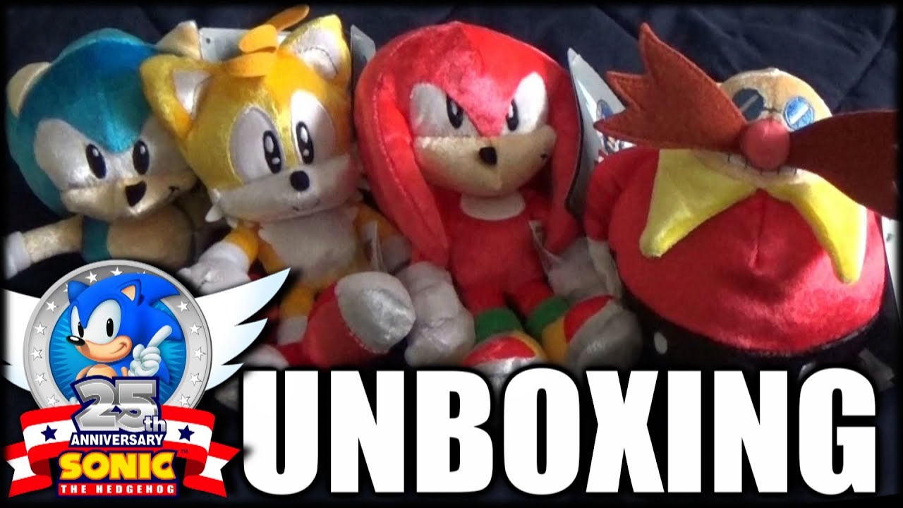 Sonic 25th Anniversary Plush Set Unboxing & Overview! (60 FPS)