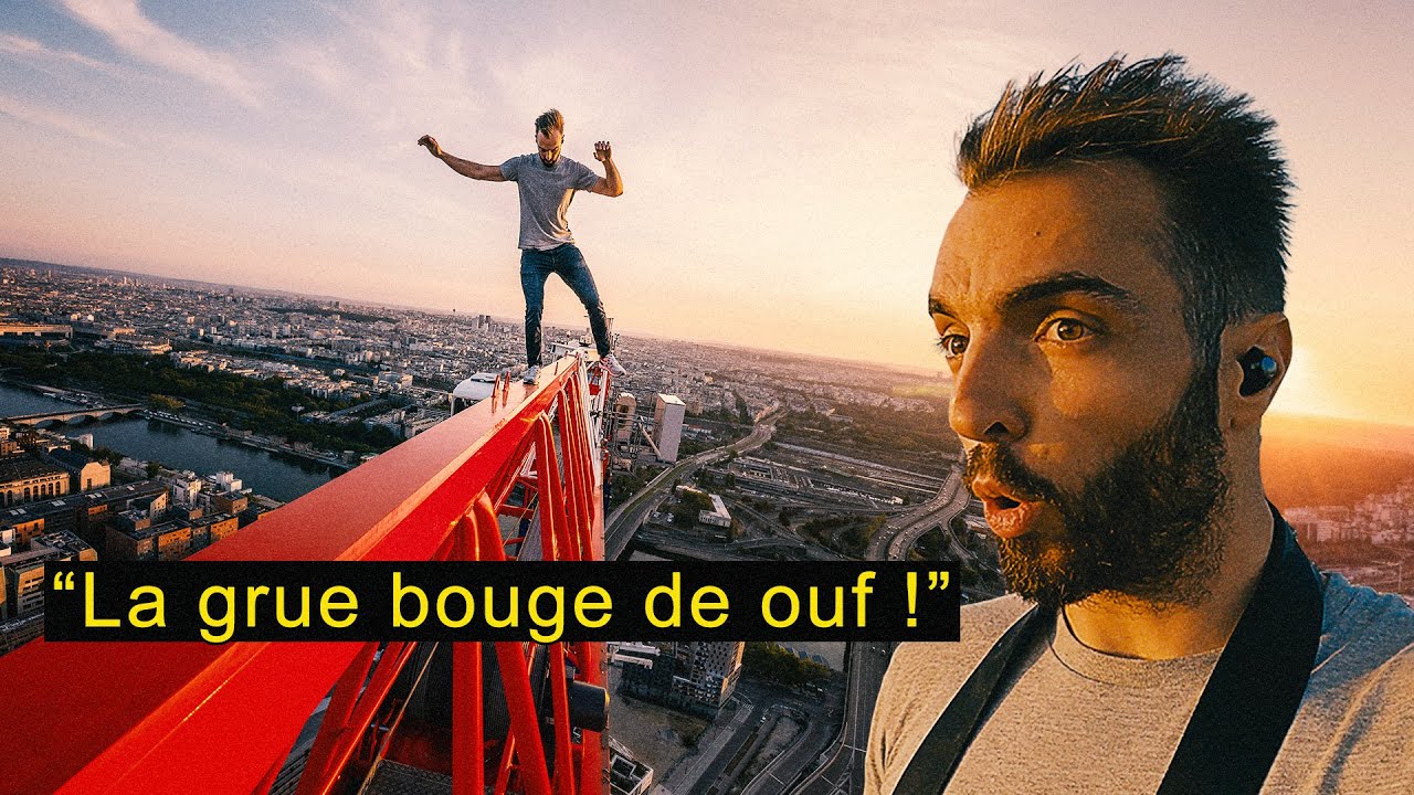 ARRÊTÉ SUR LA PLUS HAUTE GRUE DE PARIS !! (POLICE)