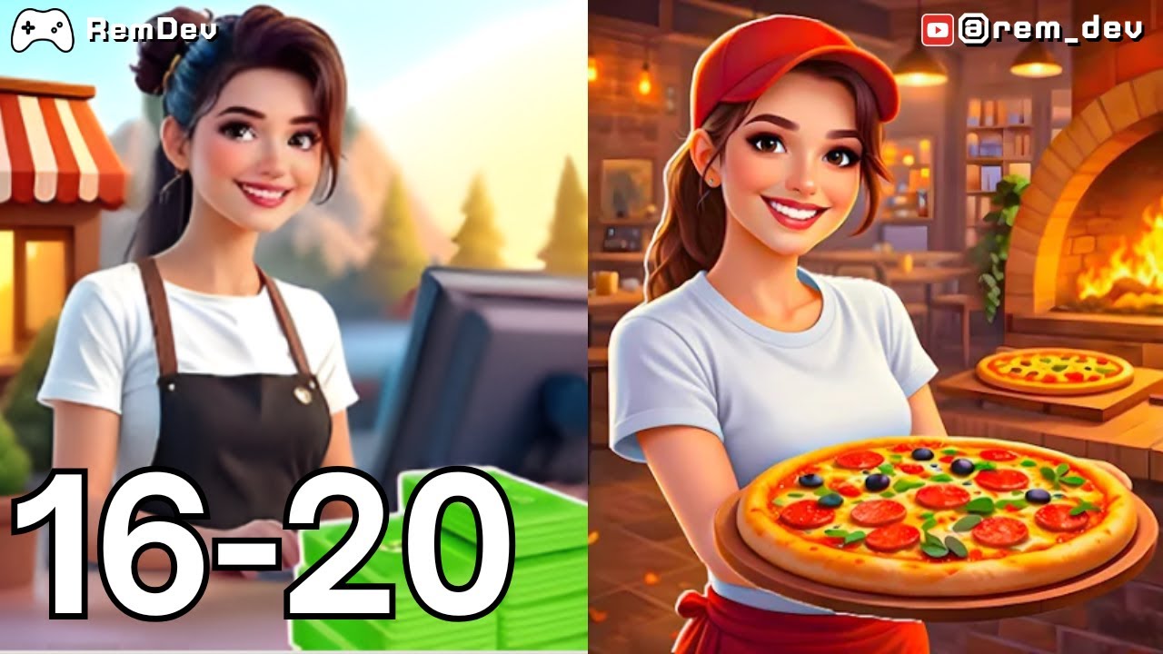 My Pizza Trailside Camp Cafe Simulation Game Levels 16-20