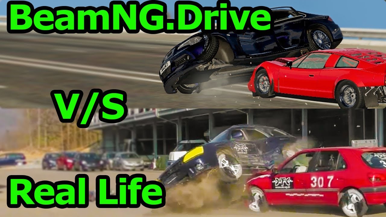 Real Life vs BeamNG.Drive - Crash Testing PART 4