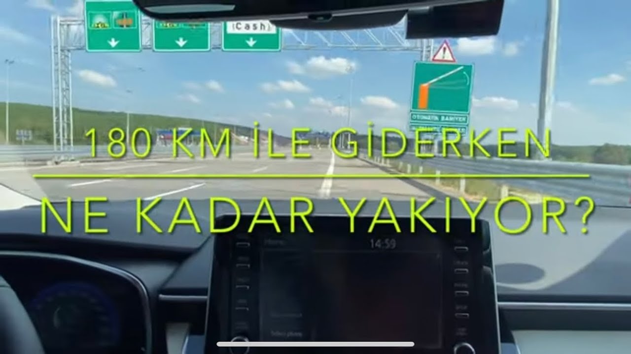 Corolla Hibrit 180 km hızla ne kadar yakıyor?